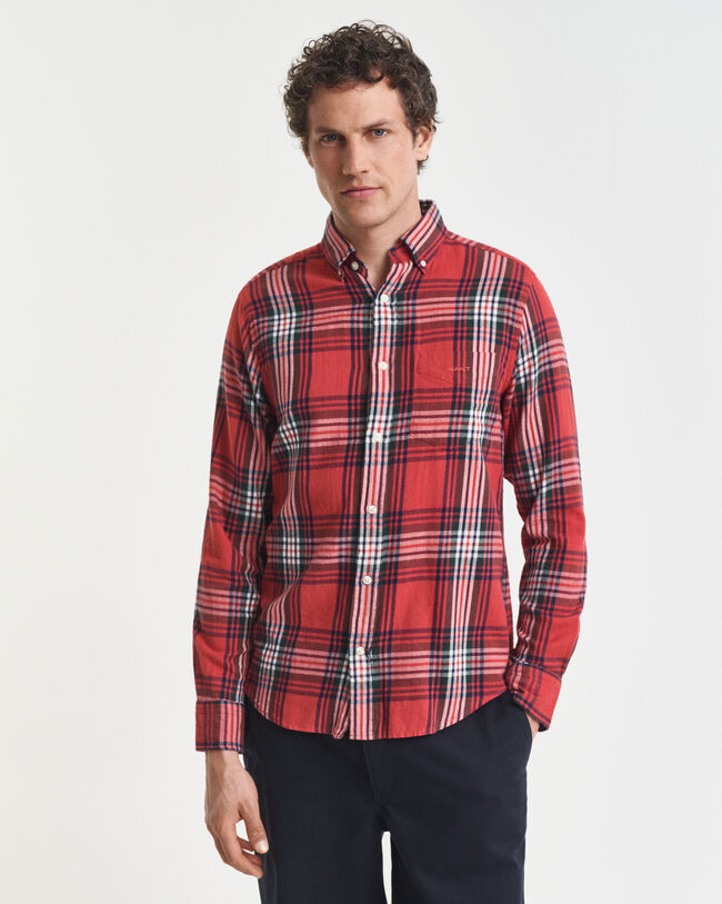 Regular Fit Windblown Flannel Check Shirt