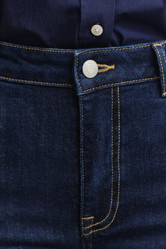 Slim Flared Stretch Jeans — DARK BLUE 4