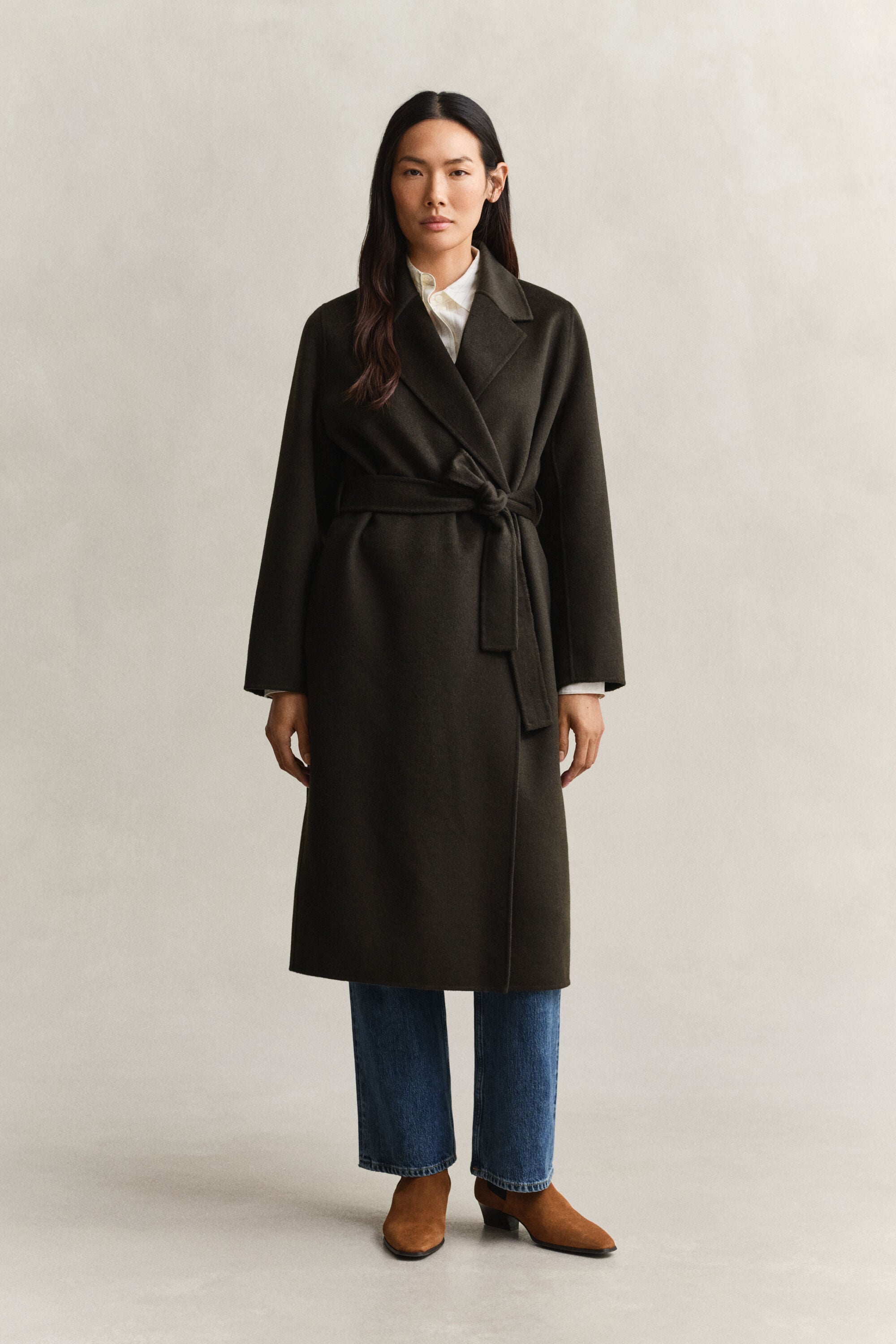 Handstitched Belted Coat