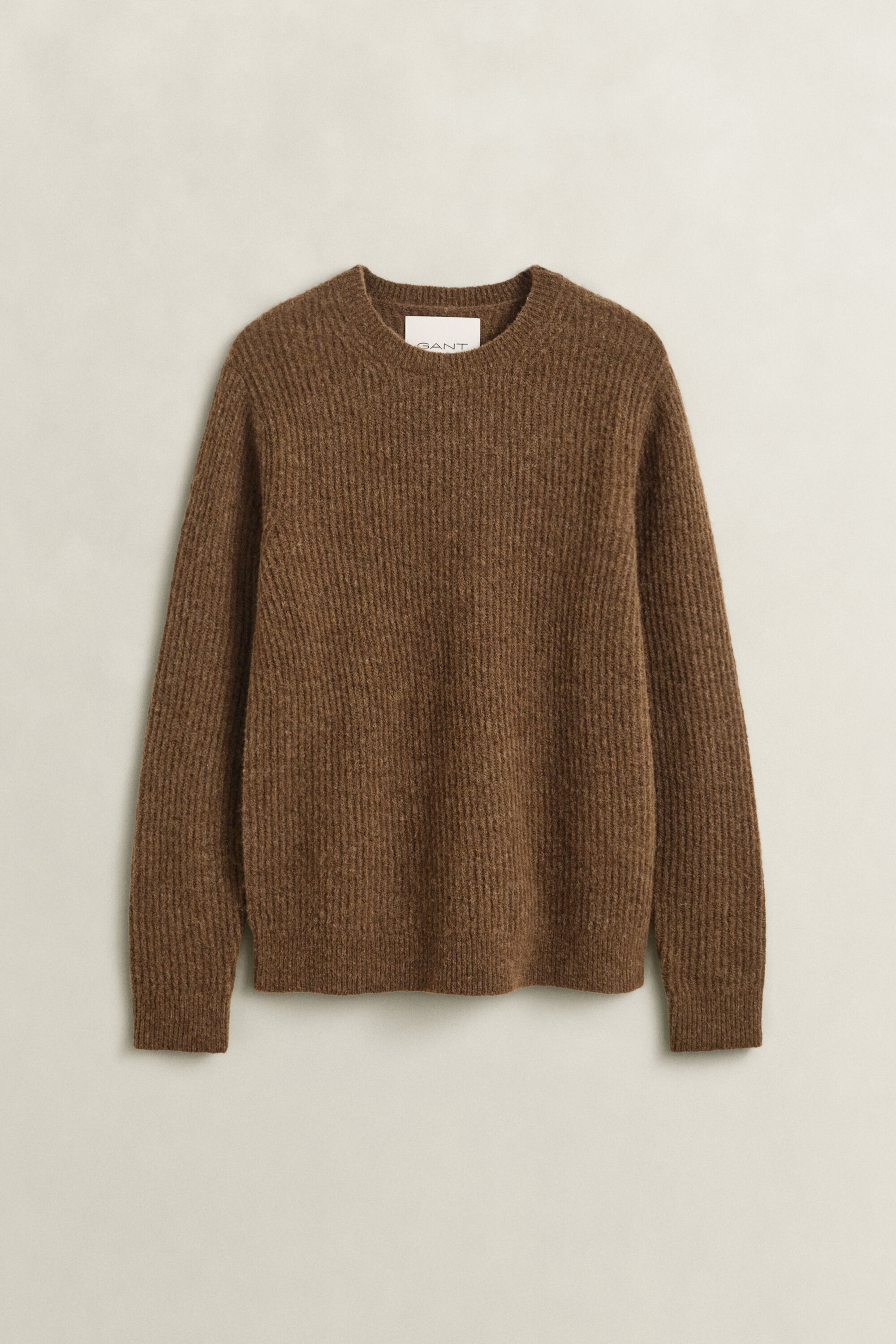 Alpaca Wool Blend Crew Neck Sweater