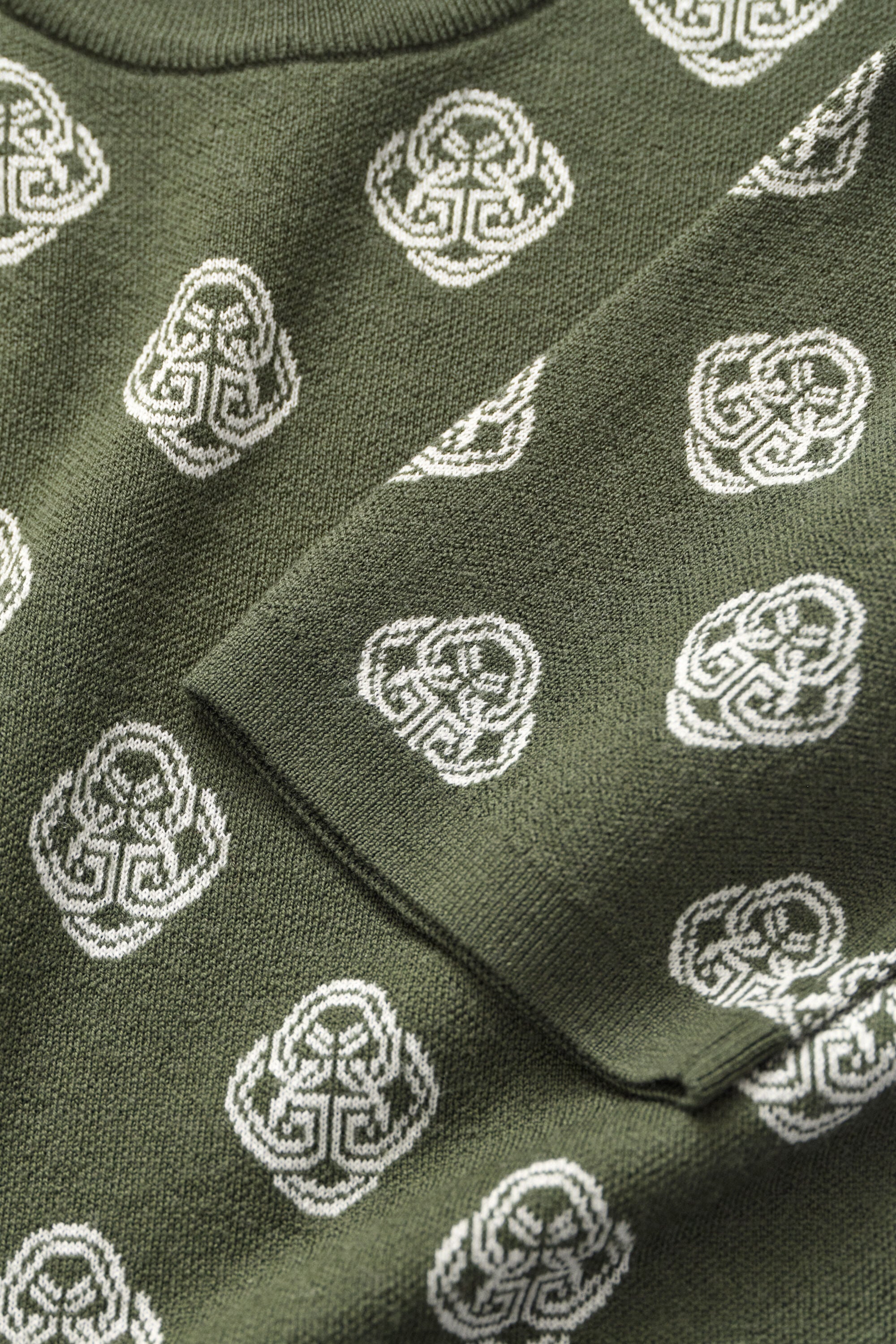 Jacquard-Knitted Monogram Sweater
