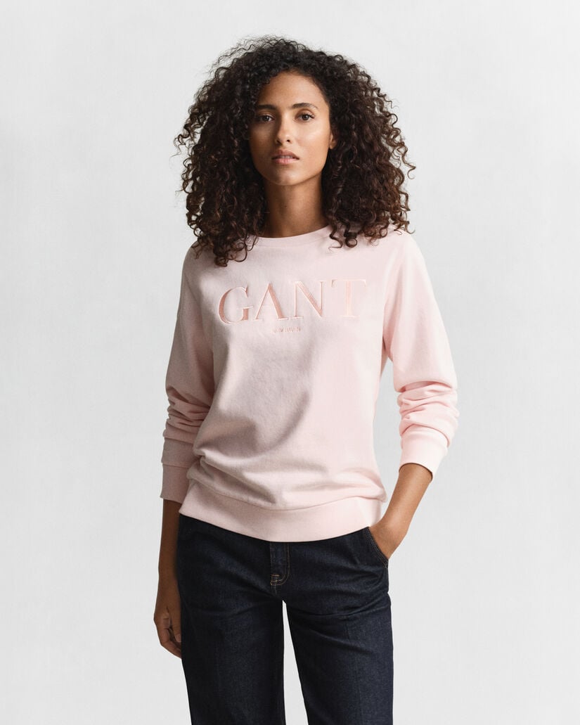 Tonal Graphic Crew Neck Sweatshirt