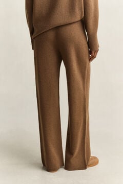 Wool Cashmere Blend Pants — WARM KHAKI 2
