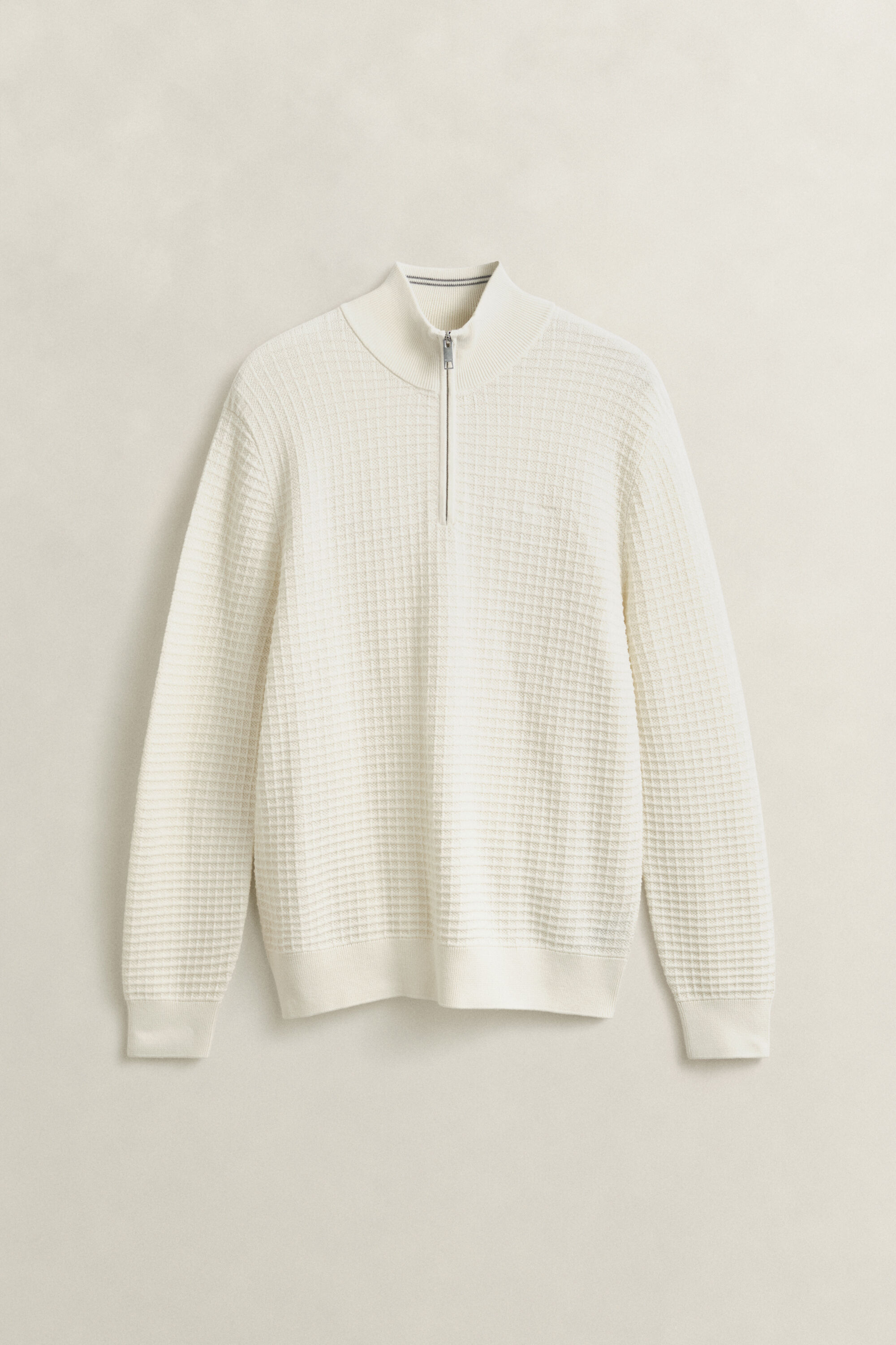 Textured Half-Zip Sweater