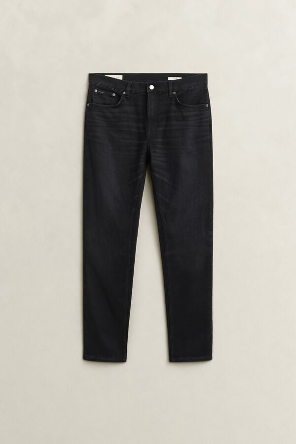 Slim Jeans — BLACK BROKEN IN