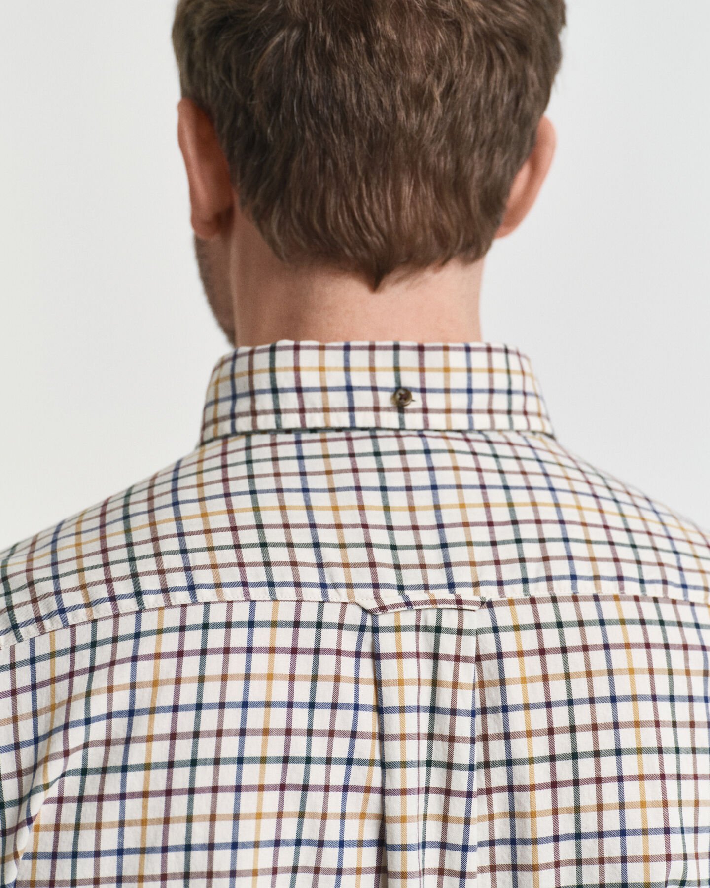 Regular Fit Tattersall Checked Twill Shirt