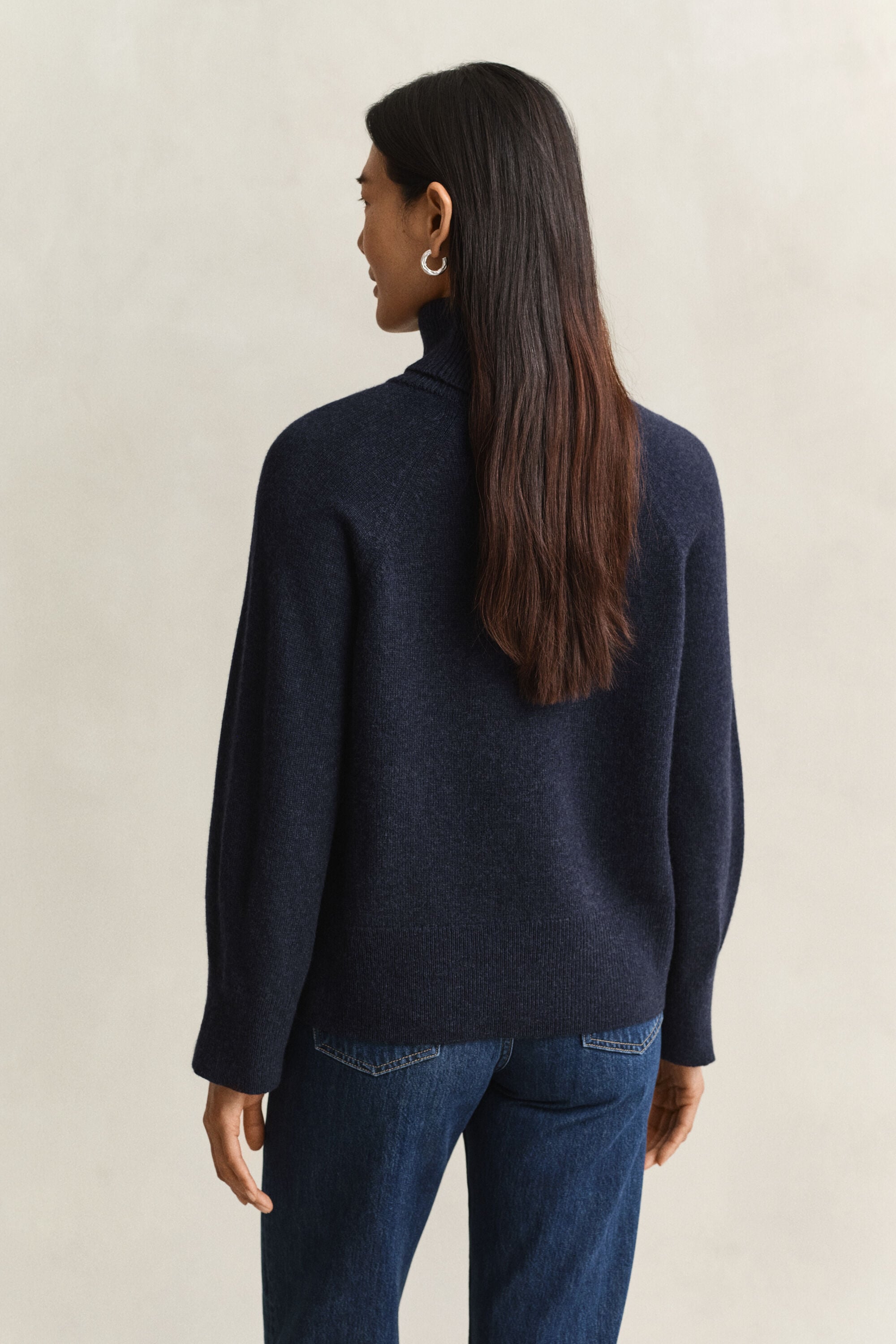 Wool Cashmere Turtleneck Sweater
