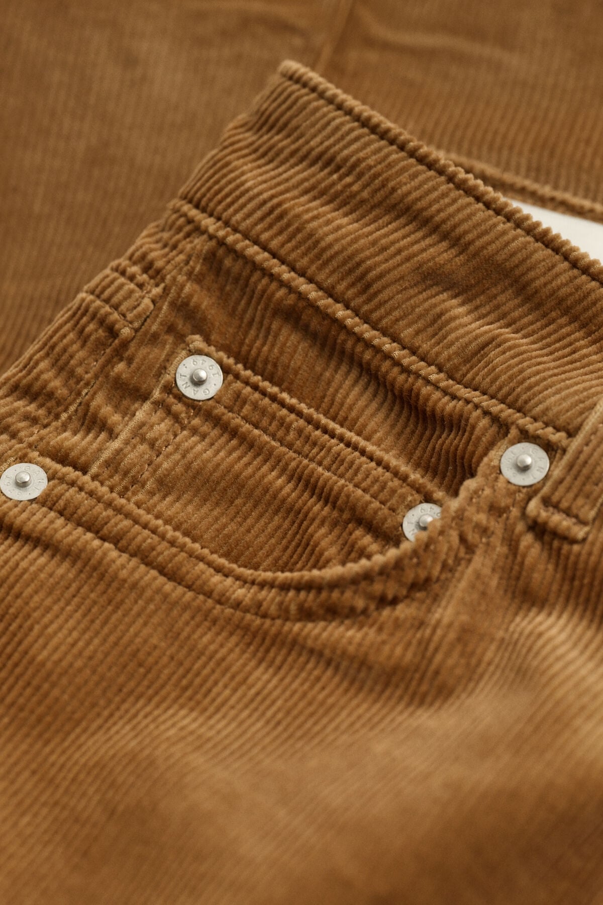 Flared Corduroy Jeans — WARM KHAKI