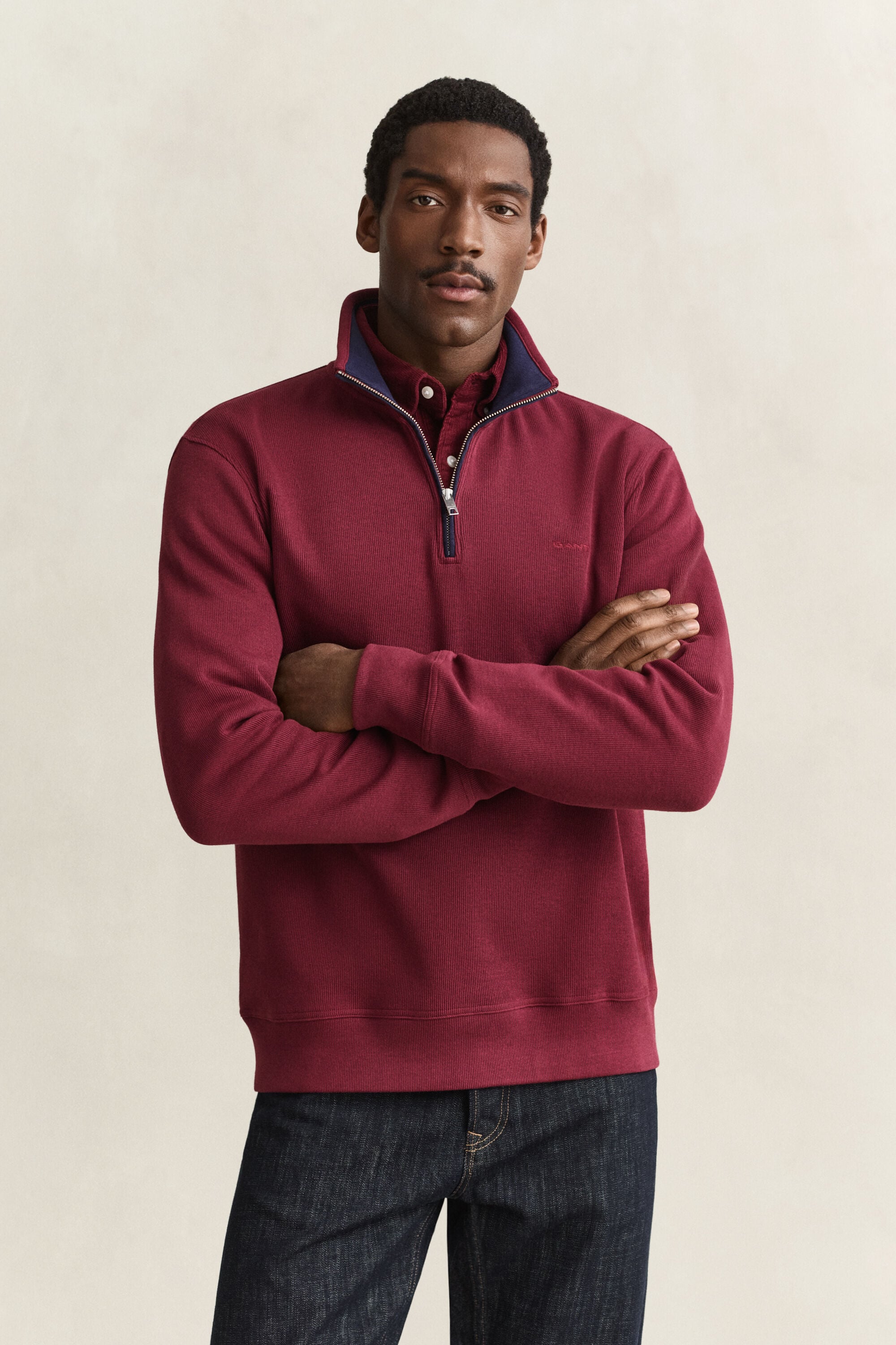 Sacker Rib Half-Zip Sweatshirt