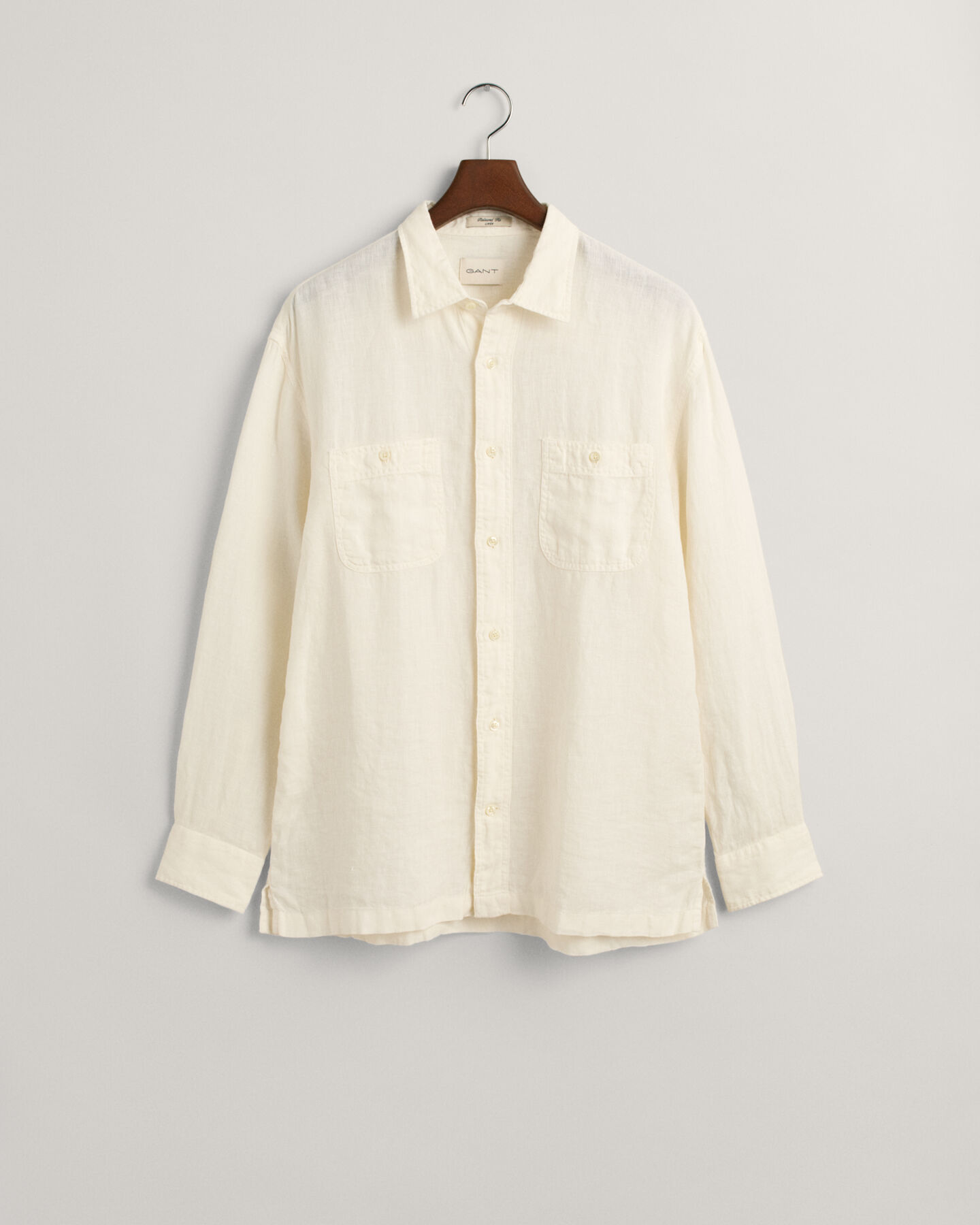 Relaxed Fit Garment-Dyed Linen Shirt