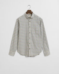 Regular Fit Tattersall Checked Twill Shirt