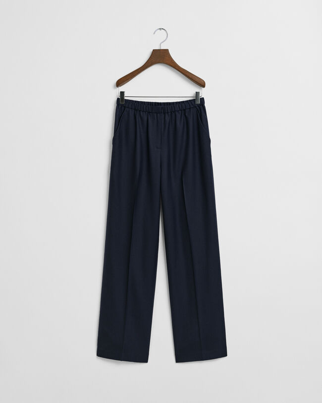 Wool Blend Pull-On Pants