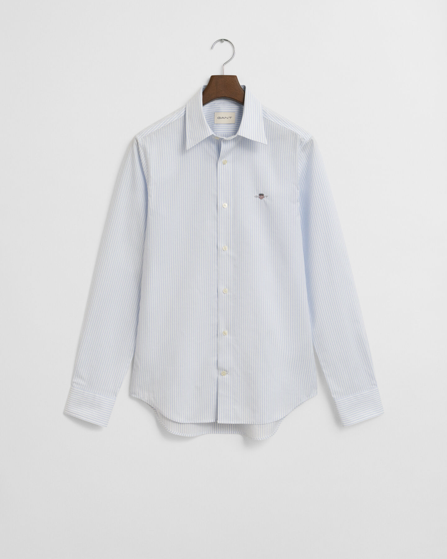 Slim Fit Striped Stretch Poplin Shirt