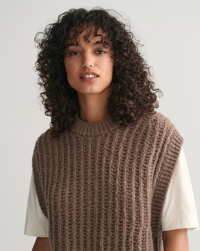 Ribbed Wool Vest