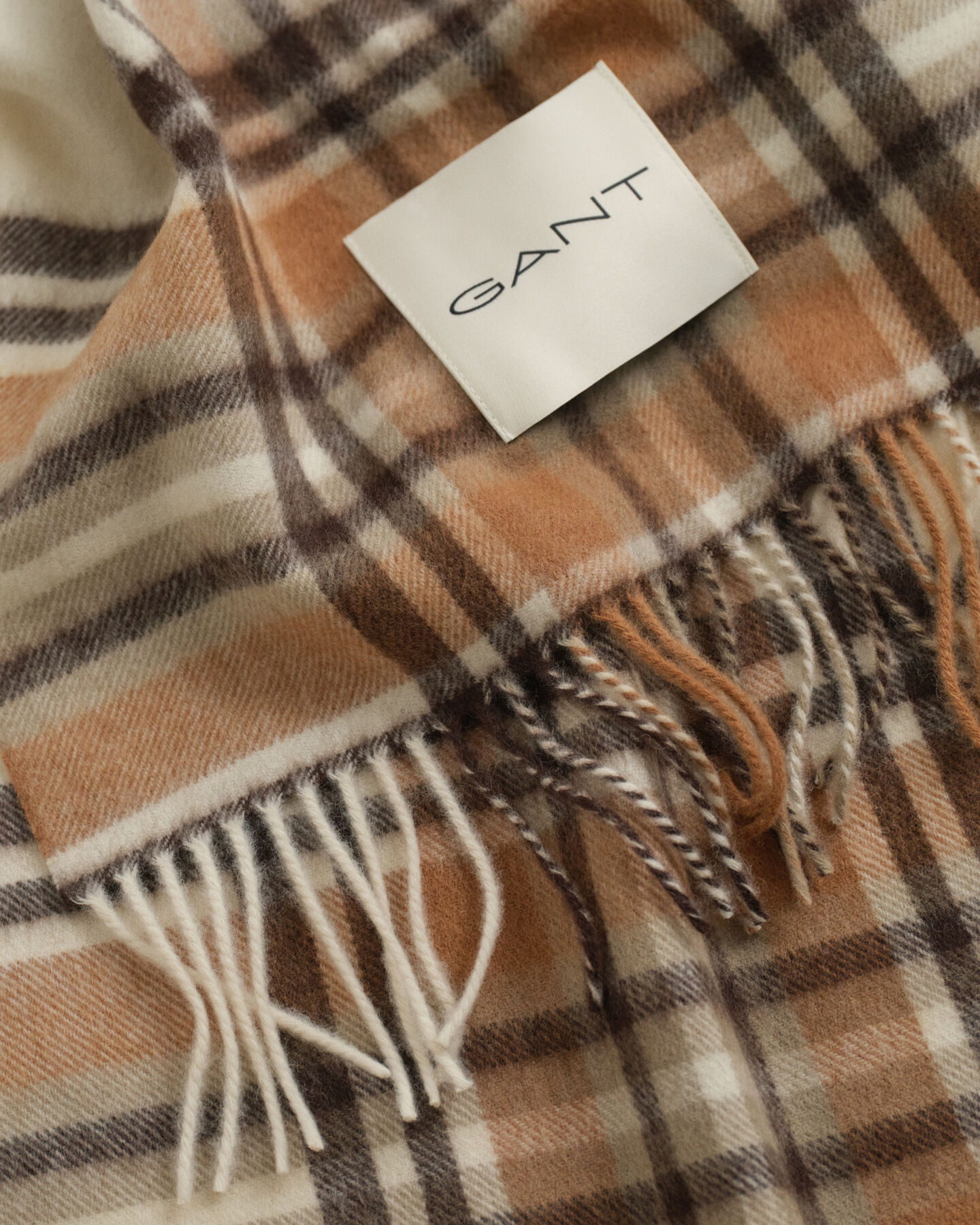 Tartan Checked Wool Scarf