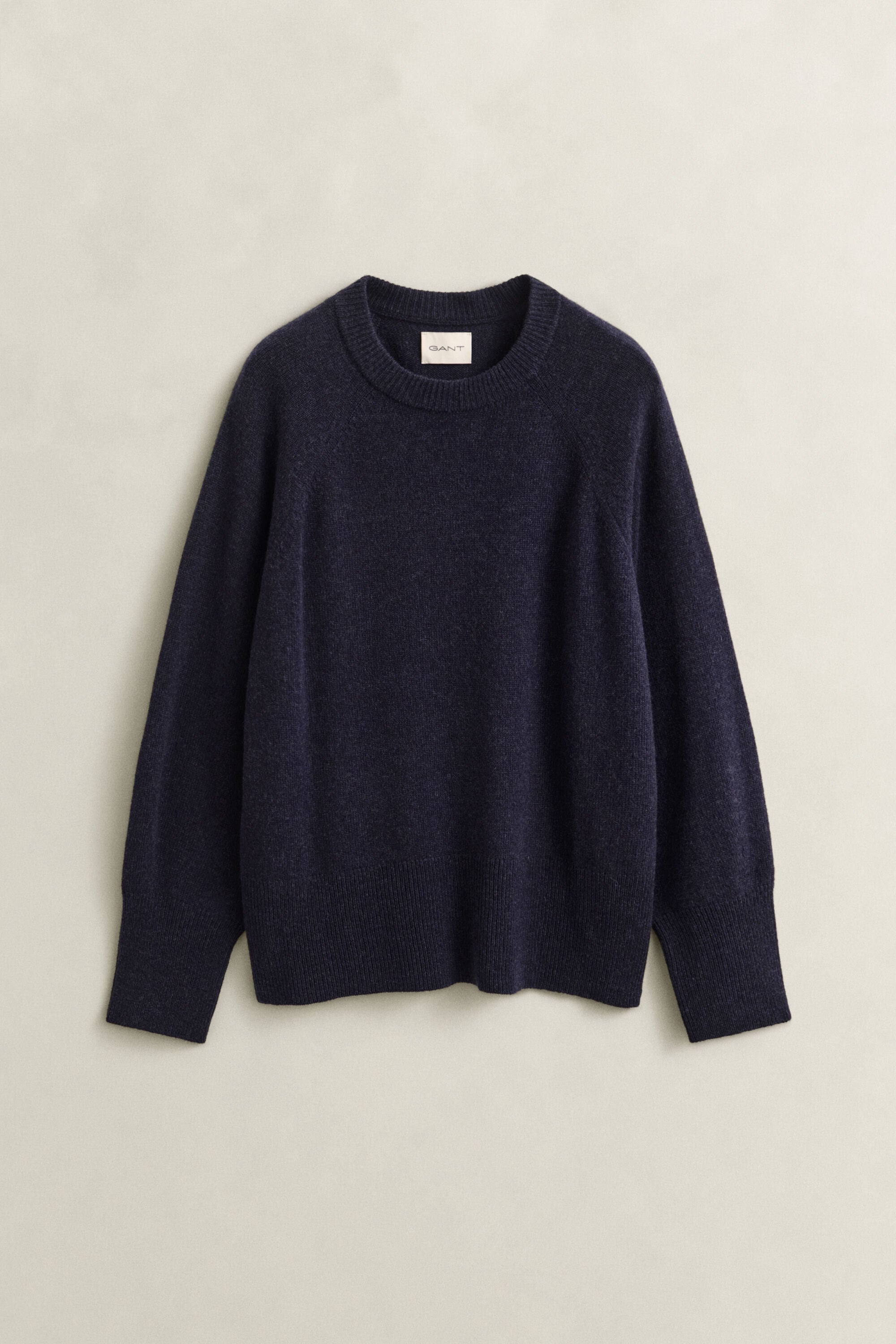 Wool Cashmere Crew Neck Sweater