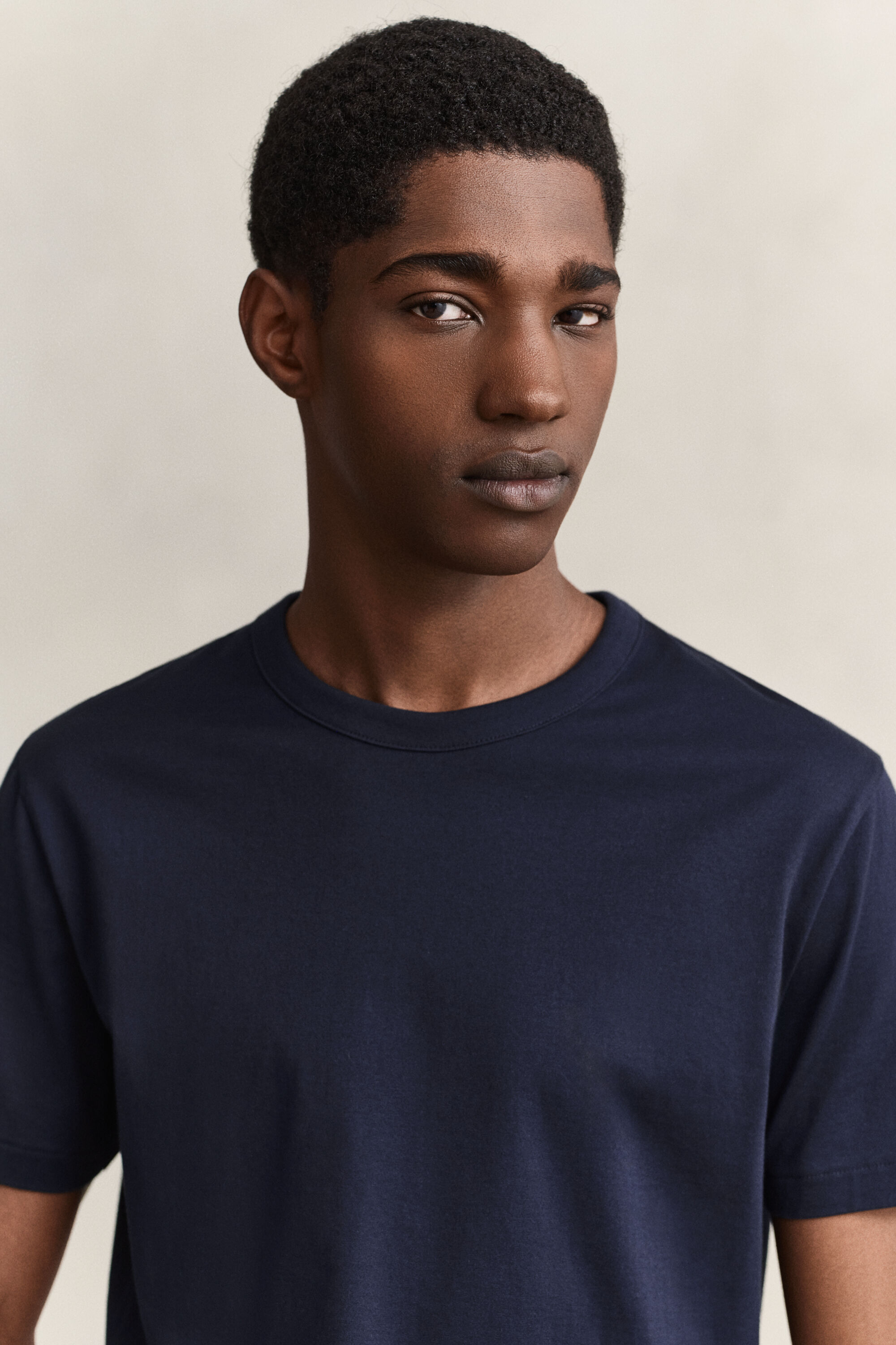 Pima Cotton T-Shirt — EVENING BLUE