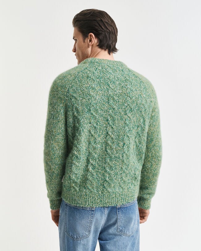 Cable Knit Crew Neck Sweater