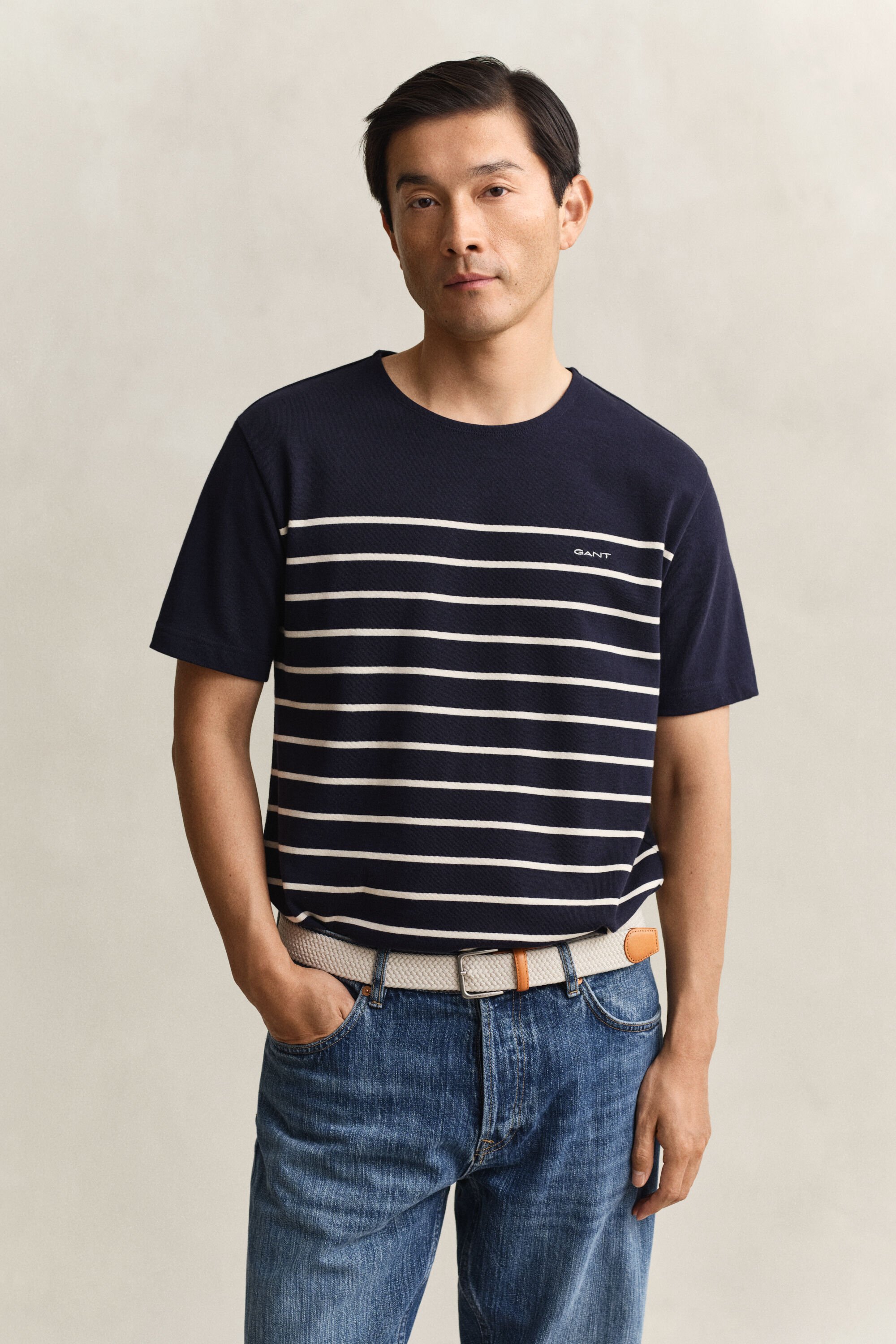 Placed Stripe T-Shirt