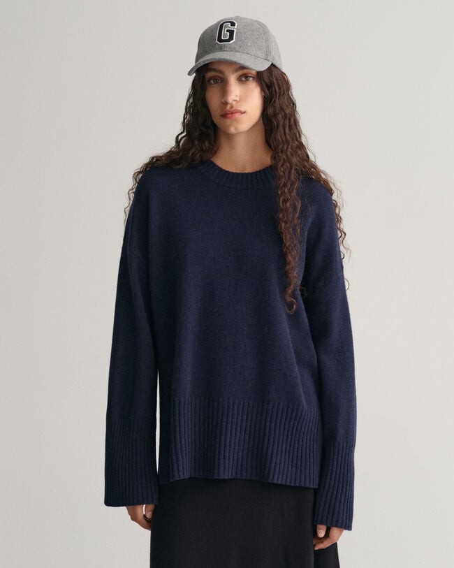 The Organic Cotton Crew Sweater Heathered Charcoal – Everlane
