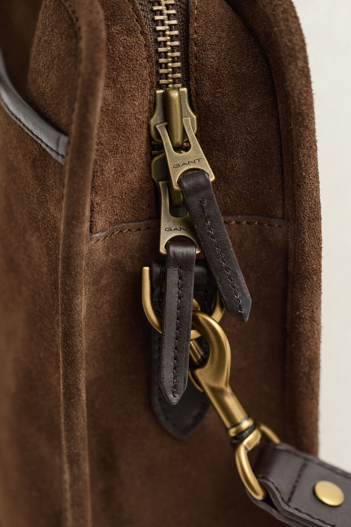 Suede Commuter Bag — SOIL BROWN