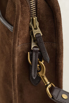 Suede Commuter Bag — SOIL BROWN 4