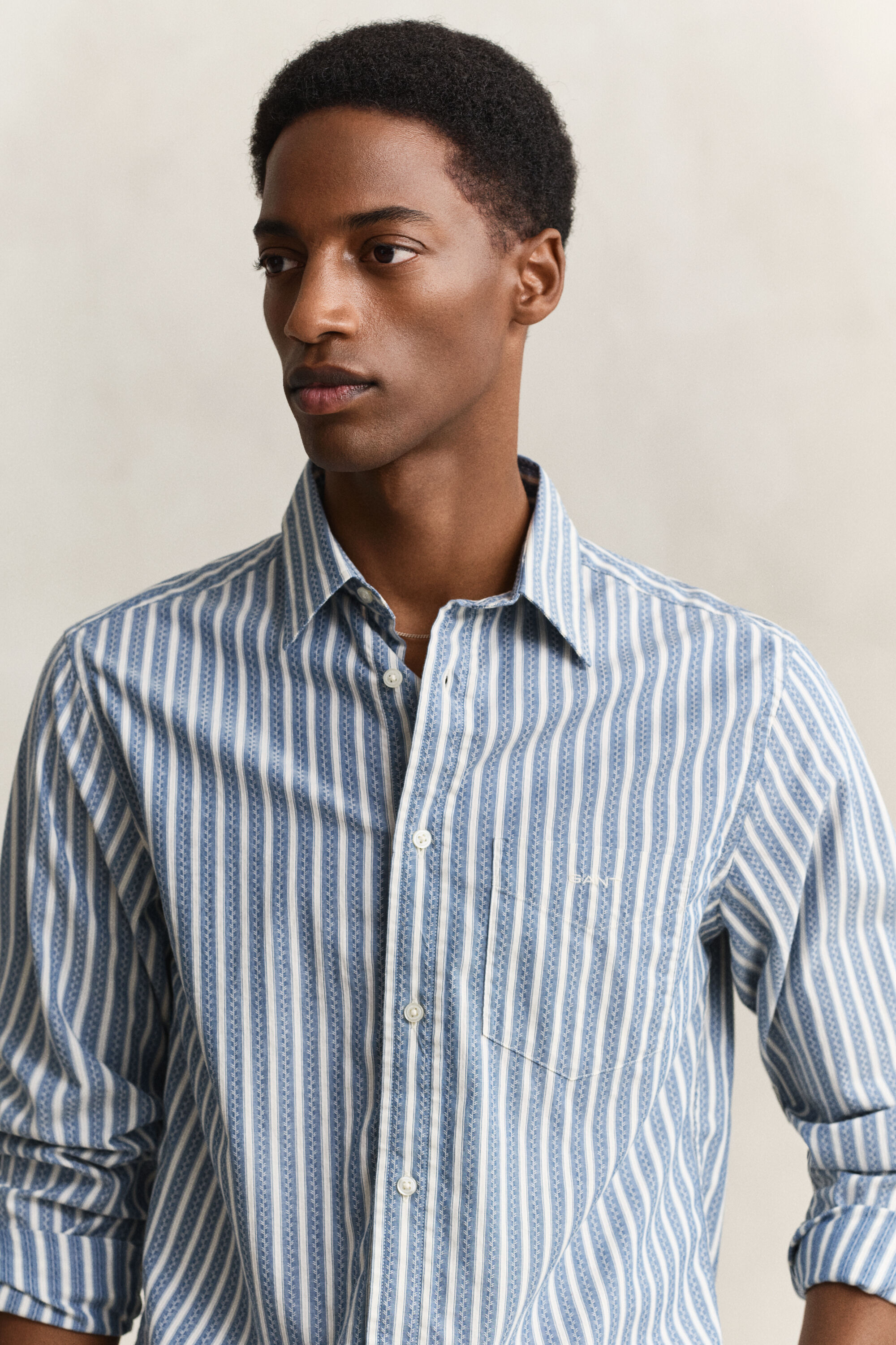 Regular Fit Dobby Striped Shirt