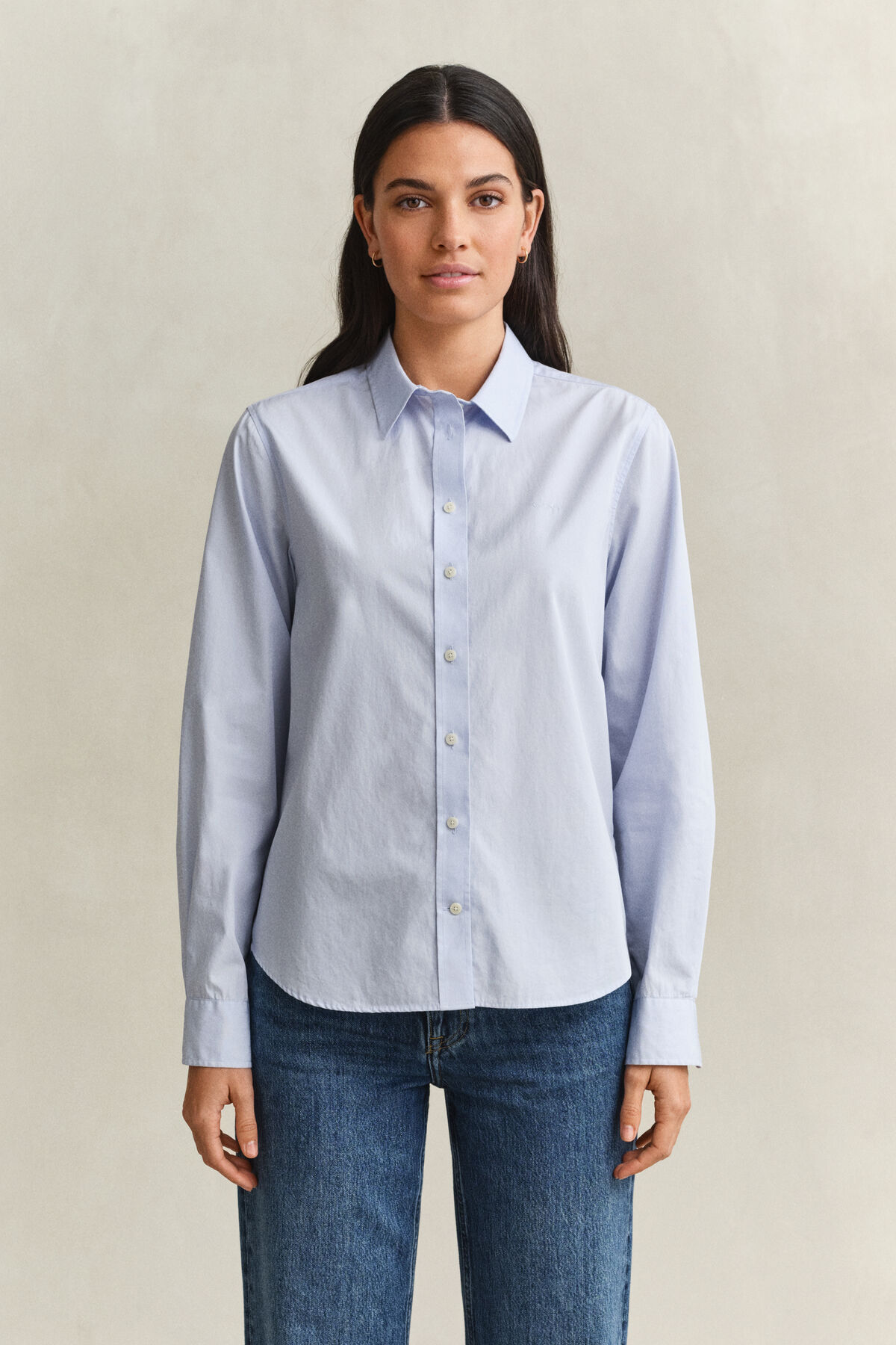 Classic Regular Poplin Shirt — LIGHT BLUE