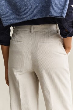 Tailored Corduroy Pants — CLAY BEIGE 3