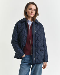 Quilted Corduroy Trim Jacket