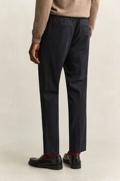 Tapered Wool Pants — BLACK GREY 2