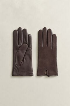Leather Suede Gloves — DEEP BROWN 2