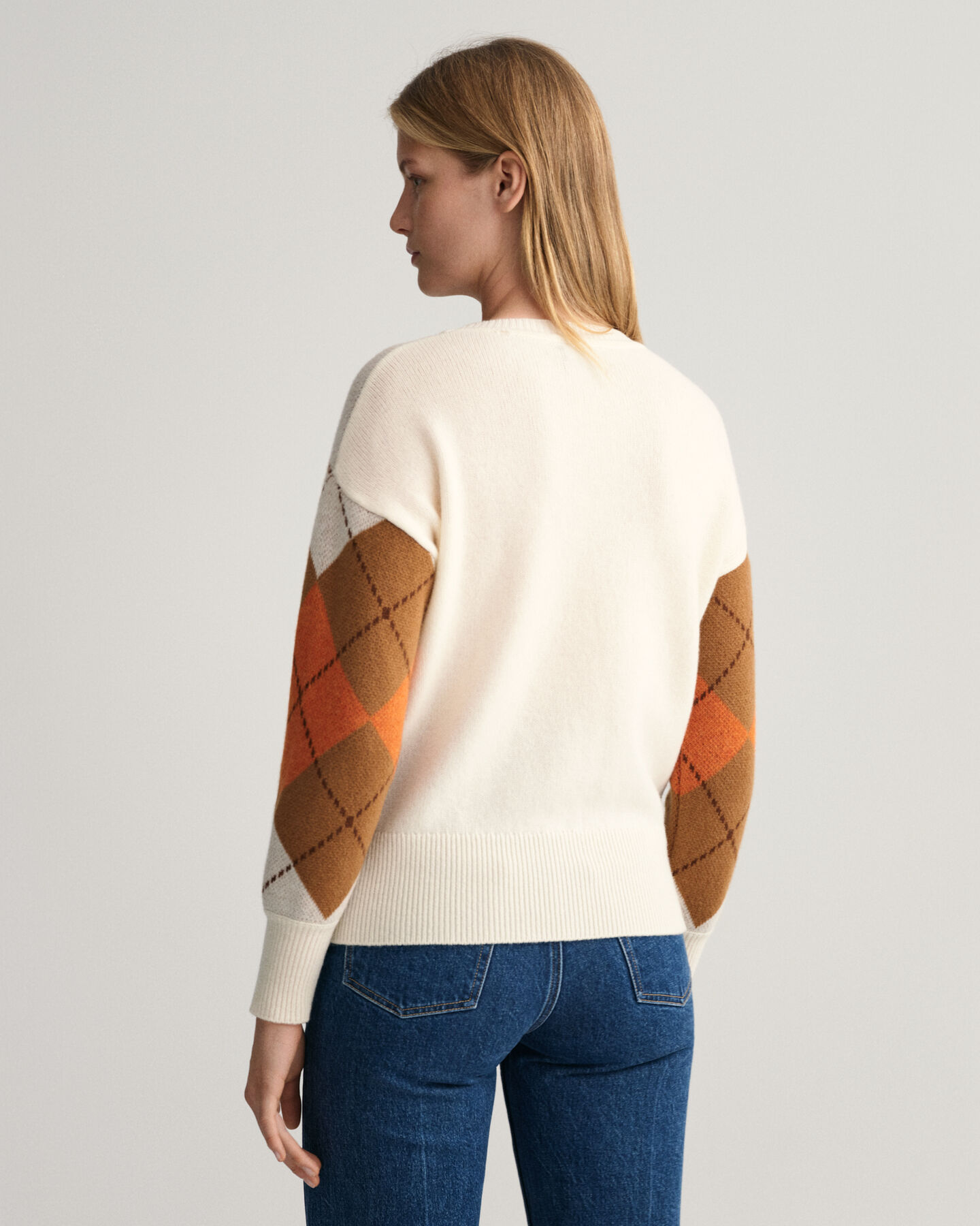 Argyle Crew Neck Sweater