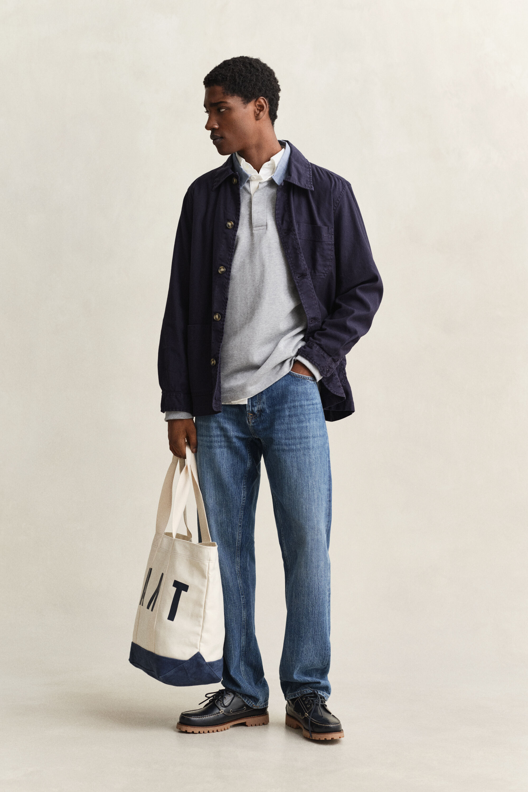 Chambray Collar Heavy Rugger