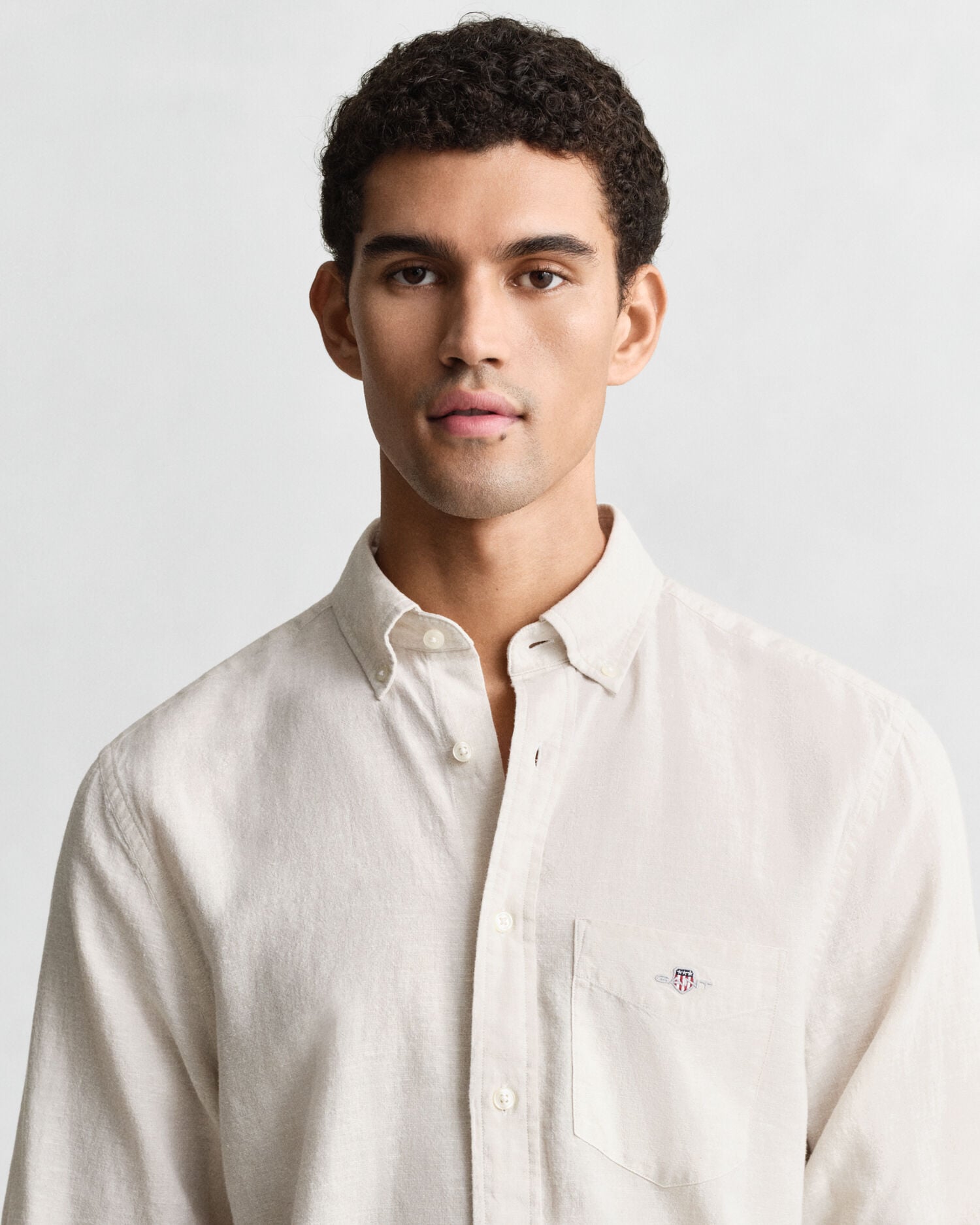 Linen Blend Shirt — PUTTY