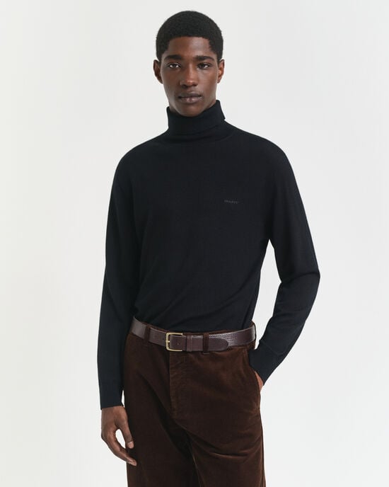 Extra Fine Merino Wool Turtleneck Sweater
