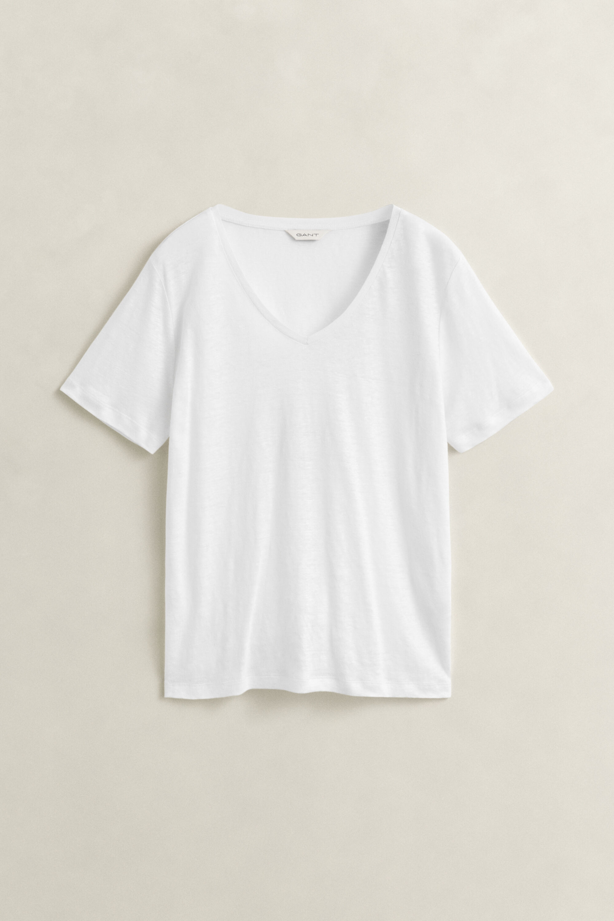Linen V-Neck T-Shirt