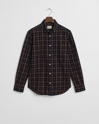 Regular Fit Checked Corduroy Shirt