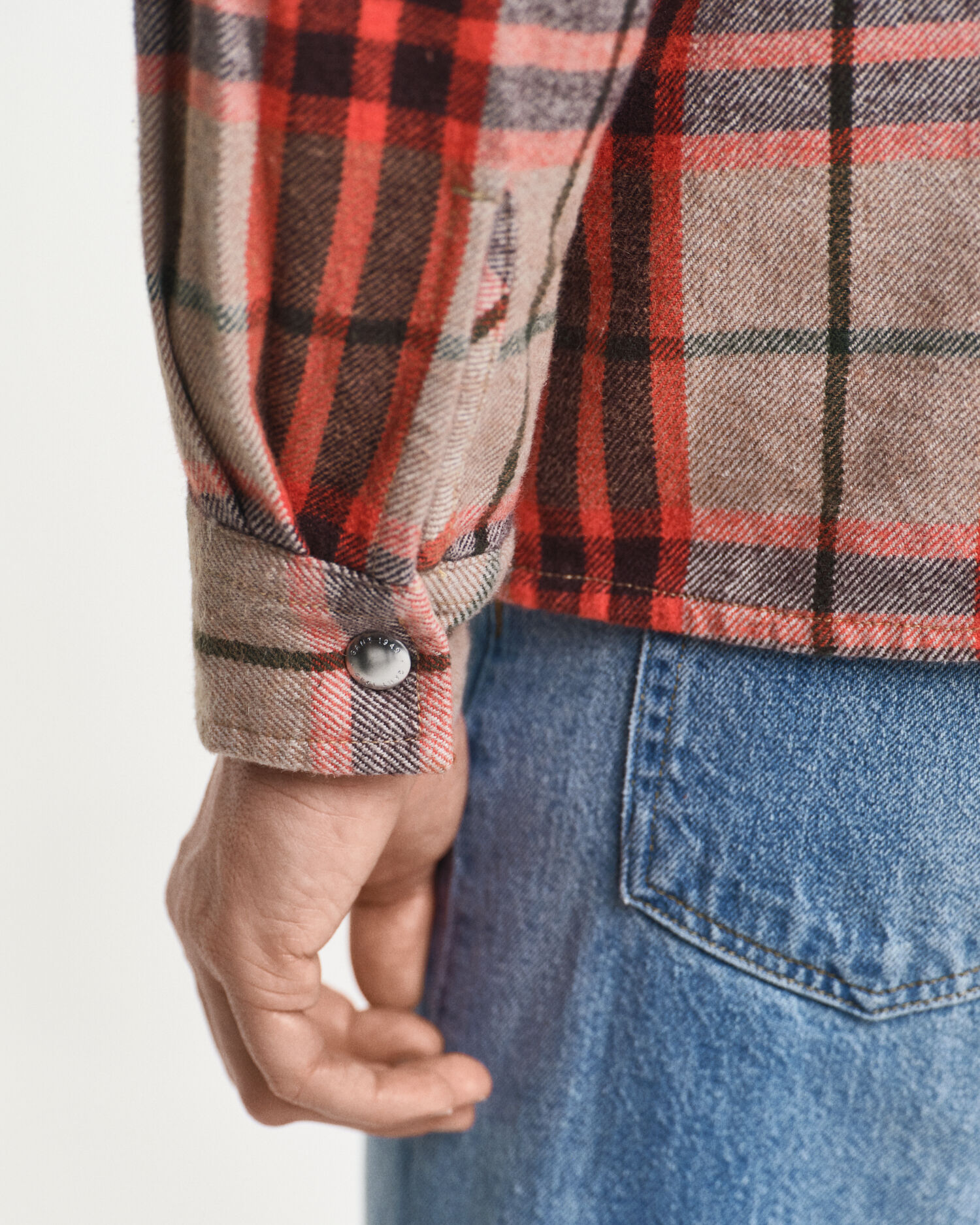 Relaxed Fit Checked Overshirt