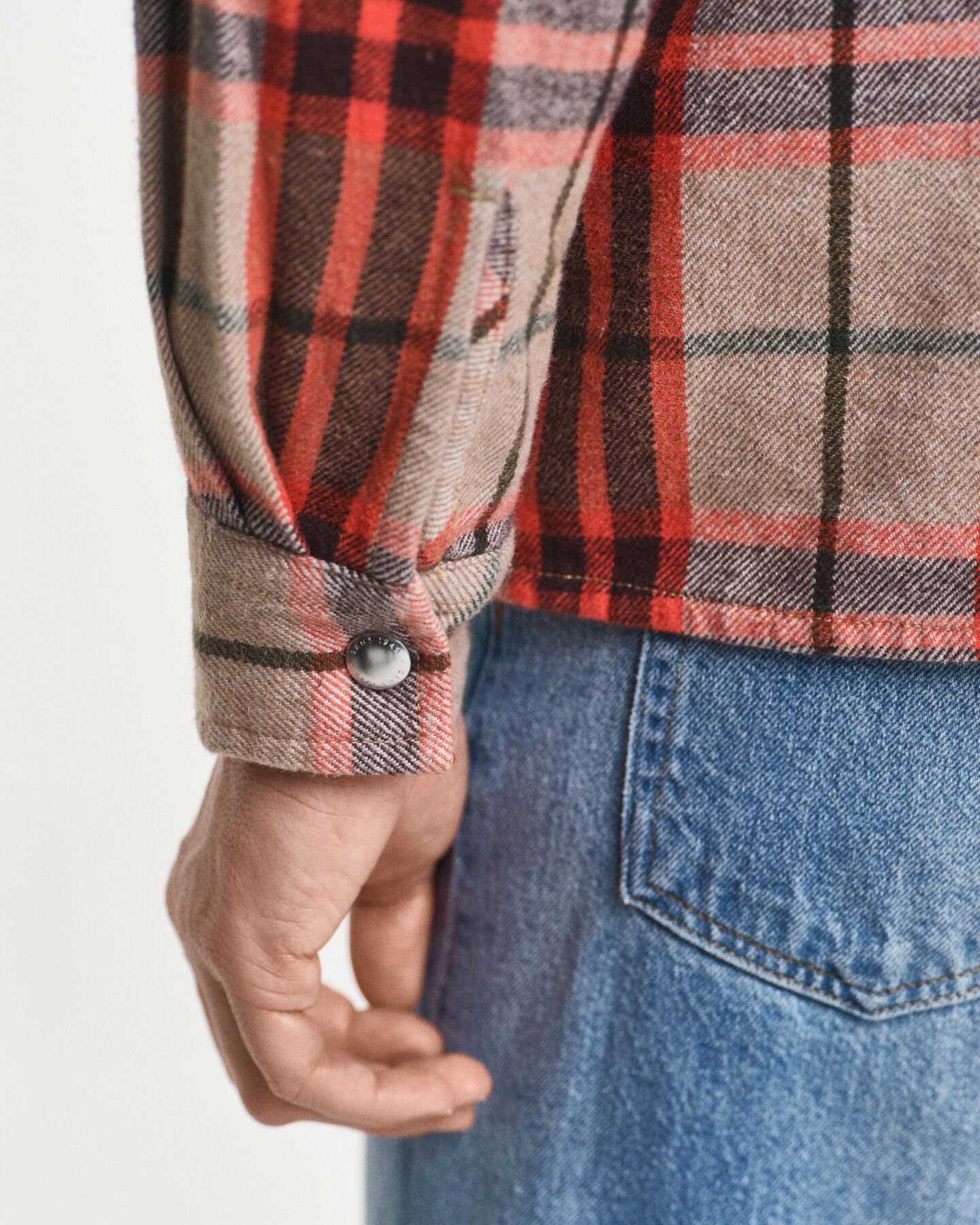 Relaxed Fit Checked Overshirt