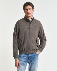 Wool Blend Harrington Jacket