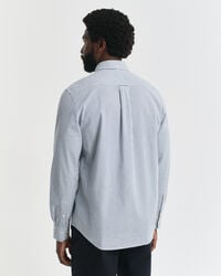 Regular Fit Micro Checked Classic Poplin Shirt