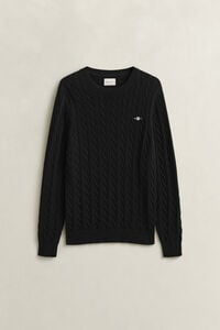 Cotton Cable Knit Crew Neck Sweater