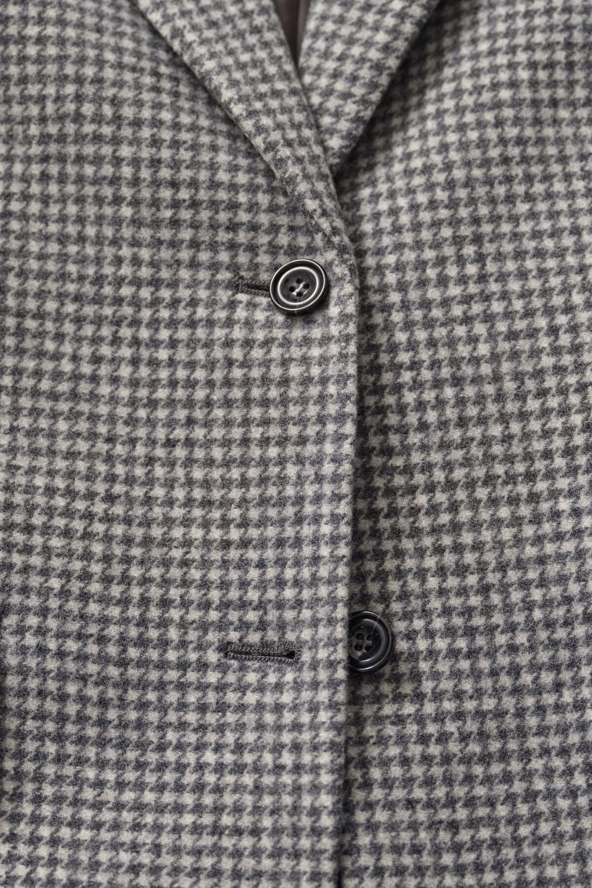 Houndstooth Blazer — DARK GREY MELANGE