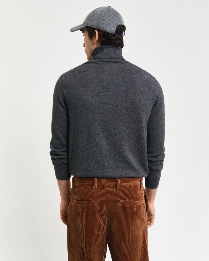 Cotton Wool Turtleneck Sweater