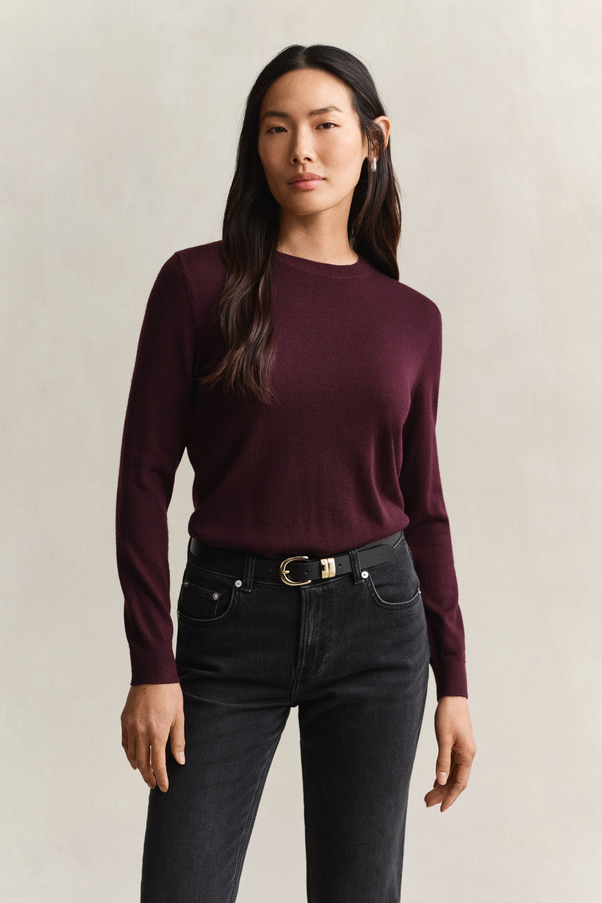 Extra Fine Merino Wool Crew Neck Sweater