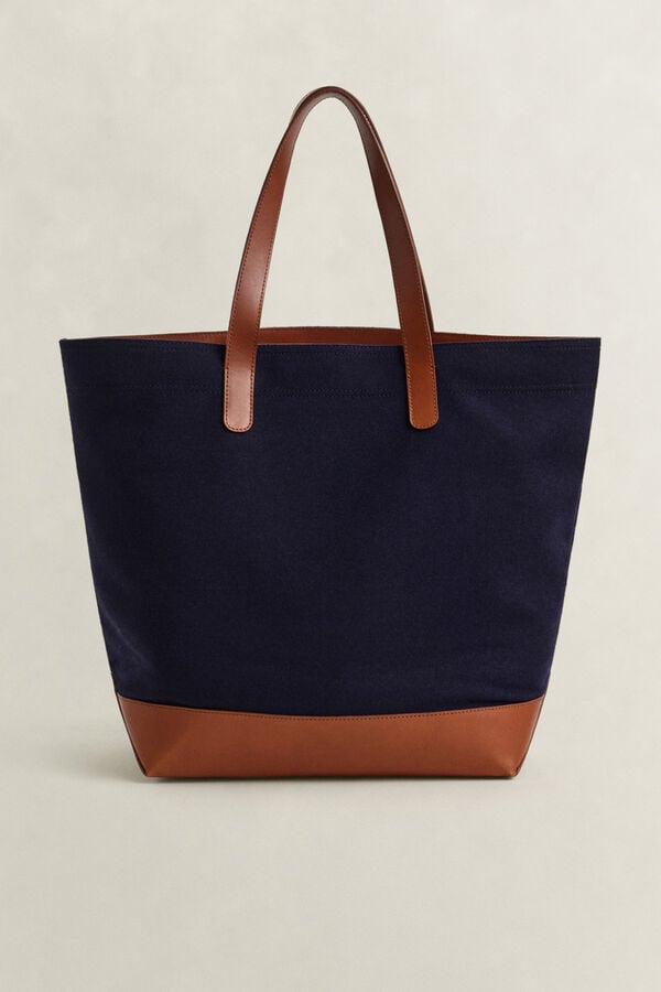 Gant x Yale Melton Tote Bag — MARINE