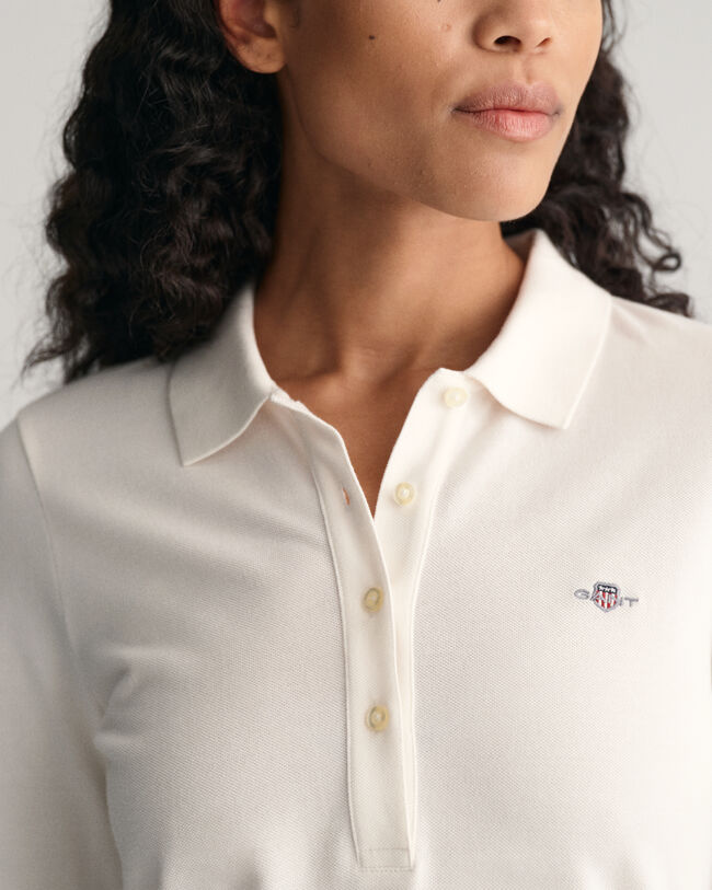 Shield Long GANT Shirt Piqué - Polo Sleeve