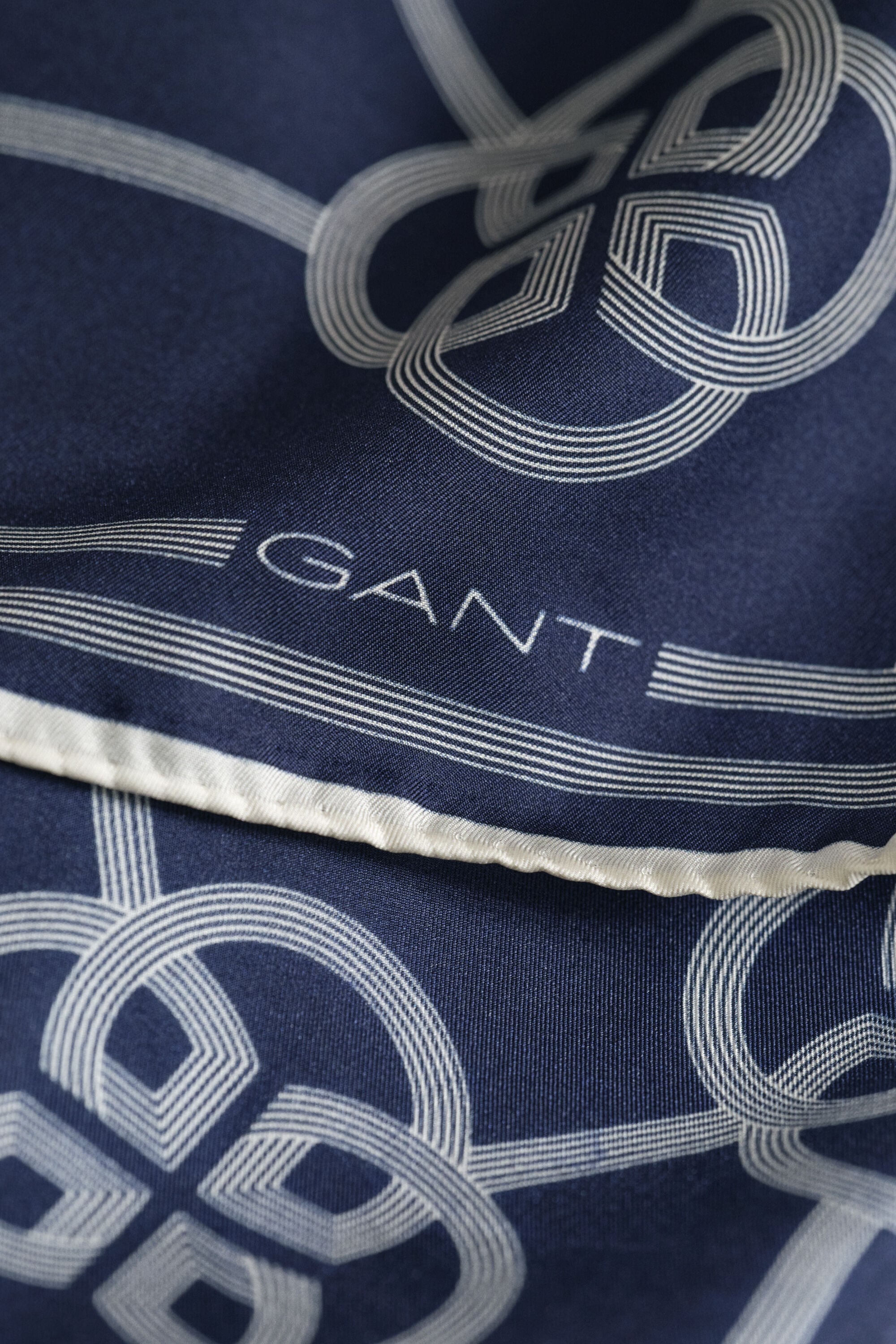 Monogram Print Silk Scarf