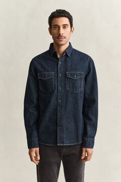 Denim Selvedge Shirt — DARK INDIGO 5